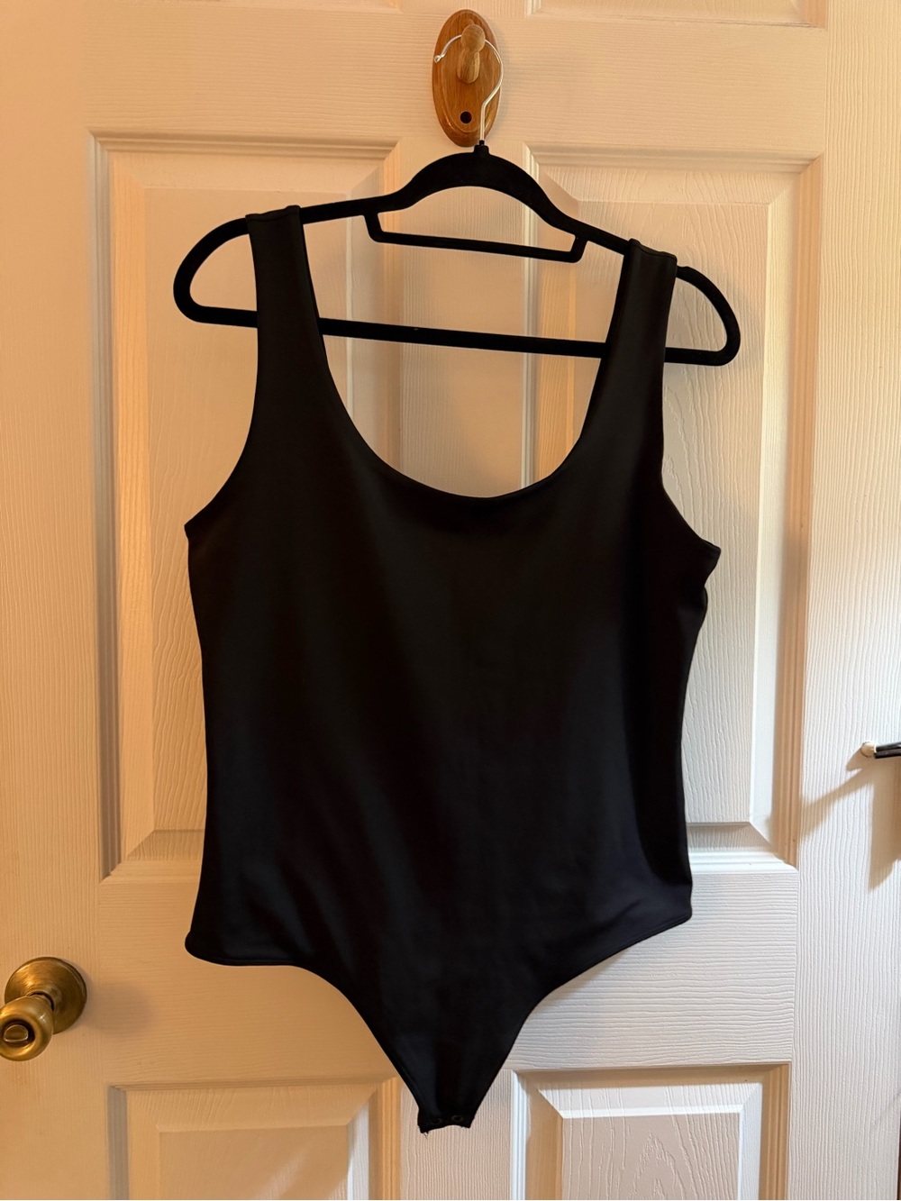 Express Body Contour Black Scoop Neck Tank Bodysuit
